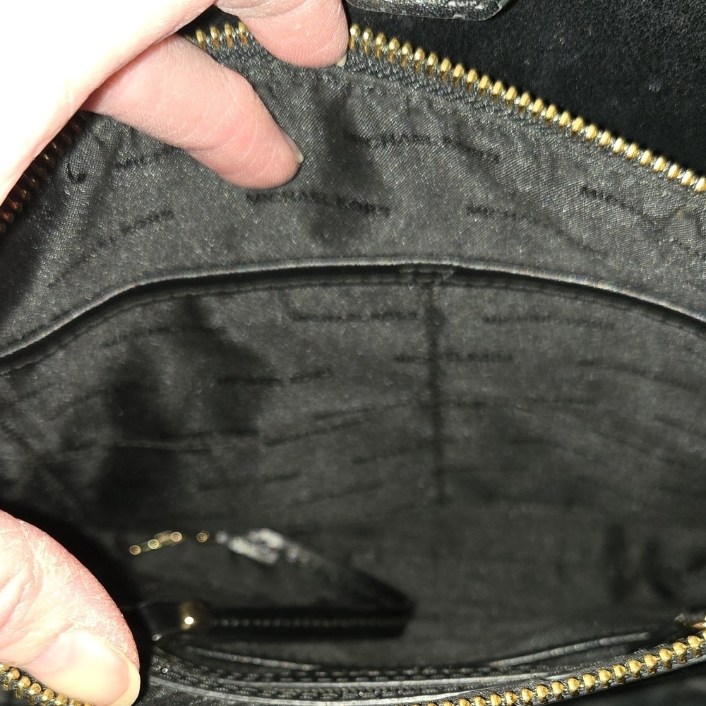 Michael Kors Black Leather Tote Bag - Picture 11 of 15